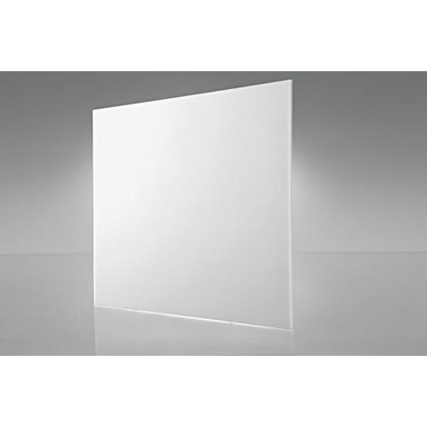 #2067 Light White Transparent Acrylic Plexiglass sheet 1/8" x 12" x 12"
